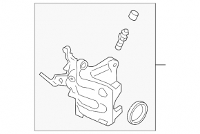 Brake caliper assembly rear right VW Atlas 18-23 electric