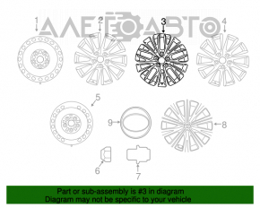 Set of disks R18 4pcs Toyota Camry v70 18-20 black-gray