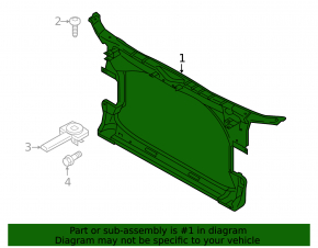 TV panel radiator Audi A6 C7 12-18