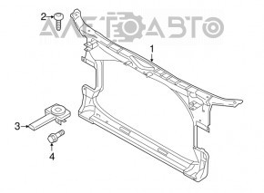 TV panel radiator Audi A6 C7 12-18