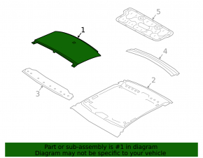 Metal roof Audi A6 C8 19 - for panorama