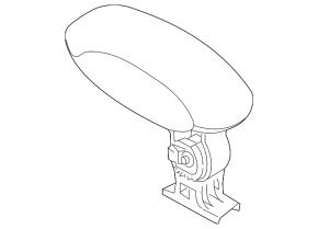 Console central armrest Mini Cooper Countryman R60 10-16