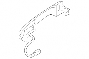 Door handle outer front right Mitsubishi Eclipse Cross 18-24