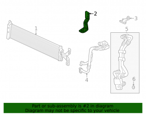 Radiator bracket, automatic transmission VW Tiguan 18-24
