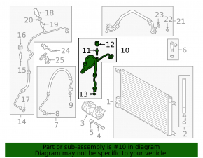 Air conditioning hose compressor-heater first Audi Q3 83A 19-25 2.0T