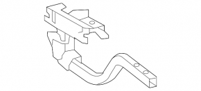 Right trunk lid hinge Lexus ES300h ES350 13-18 without electric drive