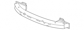 Front Bumper Reinforcement for Acura TLX 20-25 Base, SH-AWD, A-Spec