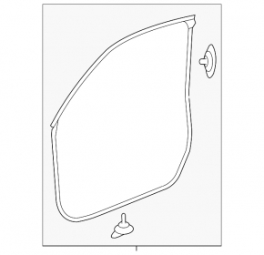 Front right door seal Honda Accord 13-17