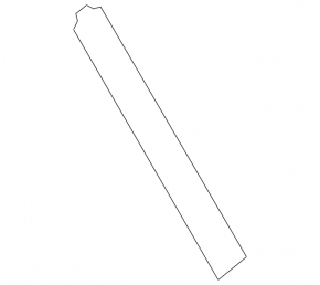 Door trim side rear right Toyota Venza 21- rear