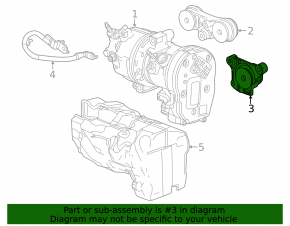 Lower air conditioning compressor bracket Chevrolet Equinox EV 24-26