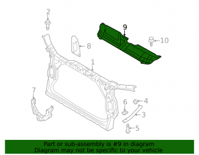 Audi A4 B8 13-16 TV trim panel