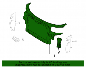TV radiator panel Audi A3 06-08