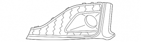 Right fog light frame Audi A5 F5 20- gray premium, prestige
