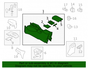 Console central armrest Nissan Rogue 14-16 beige