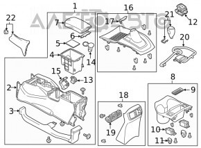 Nissan Rogue Sport 17-22 black shifter cover with scratches