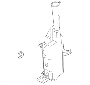 Hyundai Santa Fe 21-23 hybrid windshield washer reservoir