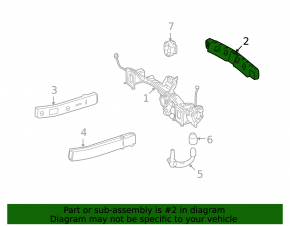 Mercedes X164 GL rear bumper absorber
