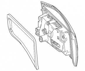 Interior tailgate light, left, Mercedes X247 GLB 20-26 LED