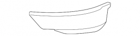 Front bumper trim right Ford Ecosport 18-22 structure
