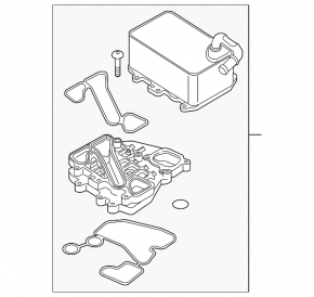 Oil cooler for the Audi A8 14-16 3.0 TDI engine