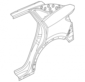 Quarter wing rear left Volkswagen ID.4 21-23