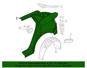 Quarter wing rear left Volkswagen ID.4 21-23