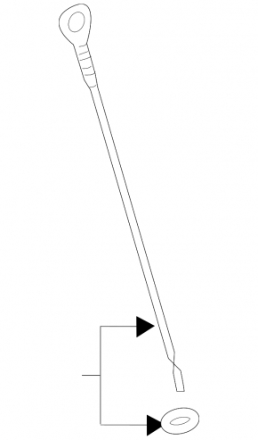Oil dipstick Lexus IS 14-24