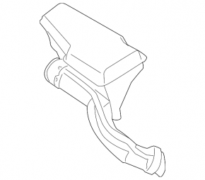 Air duct for Lexus CT200h 11-13 filter with resonator