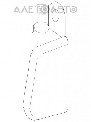 Door hinge lower rear left Mercedes W221