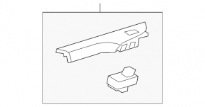 Rear left window lift control trim Cadillac ATS 13- black