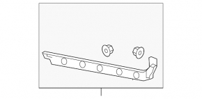 Right rear bumper mount for Cadillac CTS 14-19
