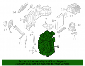 Heater assembly Mercedes GLA 14-20