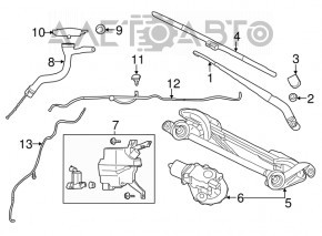 Nissan Leaf 18-22 Windscreen Washer Reservoir Neck Without Cap