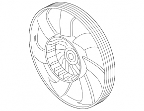 Cooling fan impeller right Honda CRV 17-22 1.5