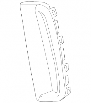 Left front bumper grille molding for BMW 4 Series G22 G26 21-25 M package, gloss black