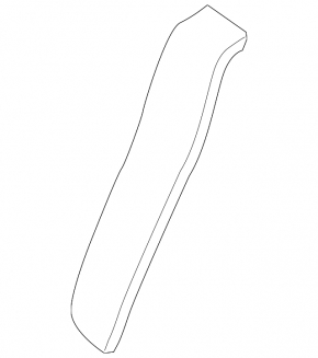 2nd row seat side panel, left, BMW 5 F10 14-16, beige leather, DAKOTA Venetobeige, wrinkled