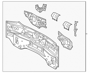 Toyota C-HR 18-23 rear panel