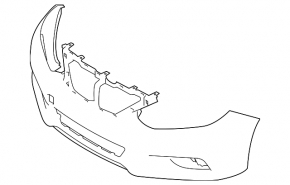 Front bumper bare Nissan Altima 16-18 rest