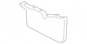 Mudguard threshold rear right Nissan Murano z52 15-24