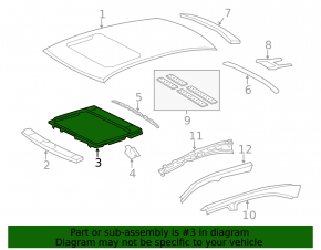Lexus LS460 LS600h 07-17 Sunroof Assembly