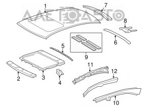 Lexus LS460 LS600h 07-17 Sunroof Assembly