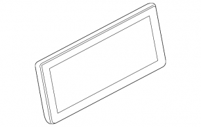 The bare BMW i3 14-18 display monitor