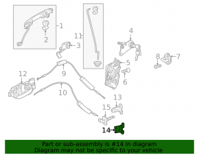 Door hinge lower front left Honda HR-V 16-22