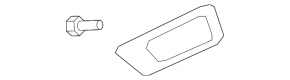 Interior rear left door handle for a Lexus ES350, gray, 2012