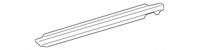Door-glass molding, central front right, Lexus GX460 10-23