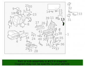 Driver's seat lumbar support motor Lexus RX300 RX330 RX350 RX400h 04-09