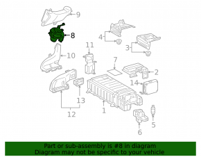 Toyota Prius 2009 Battery Cooling Fan (VVB)