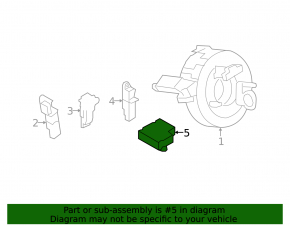 SRS airbag module airbag computer Audi A4 B8 08-14
