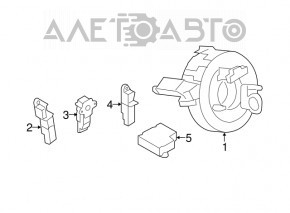 SRS airbag module airbag computer Audi A4 B8 08-14