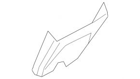 Audi A4 B9 17-25 interior mirror cover, beige, broken mountings